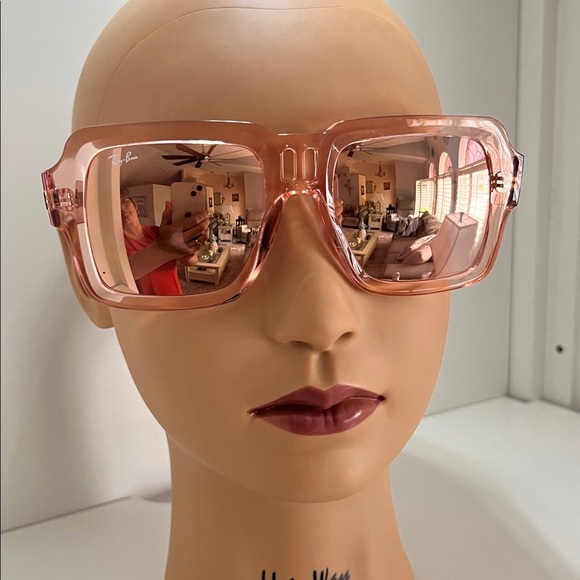 Ray-Ban Unisex Magellan Sunglasses, Mirror-With Case - Picture 2 of 7